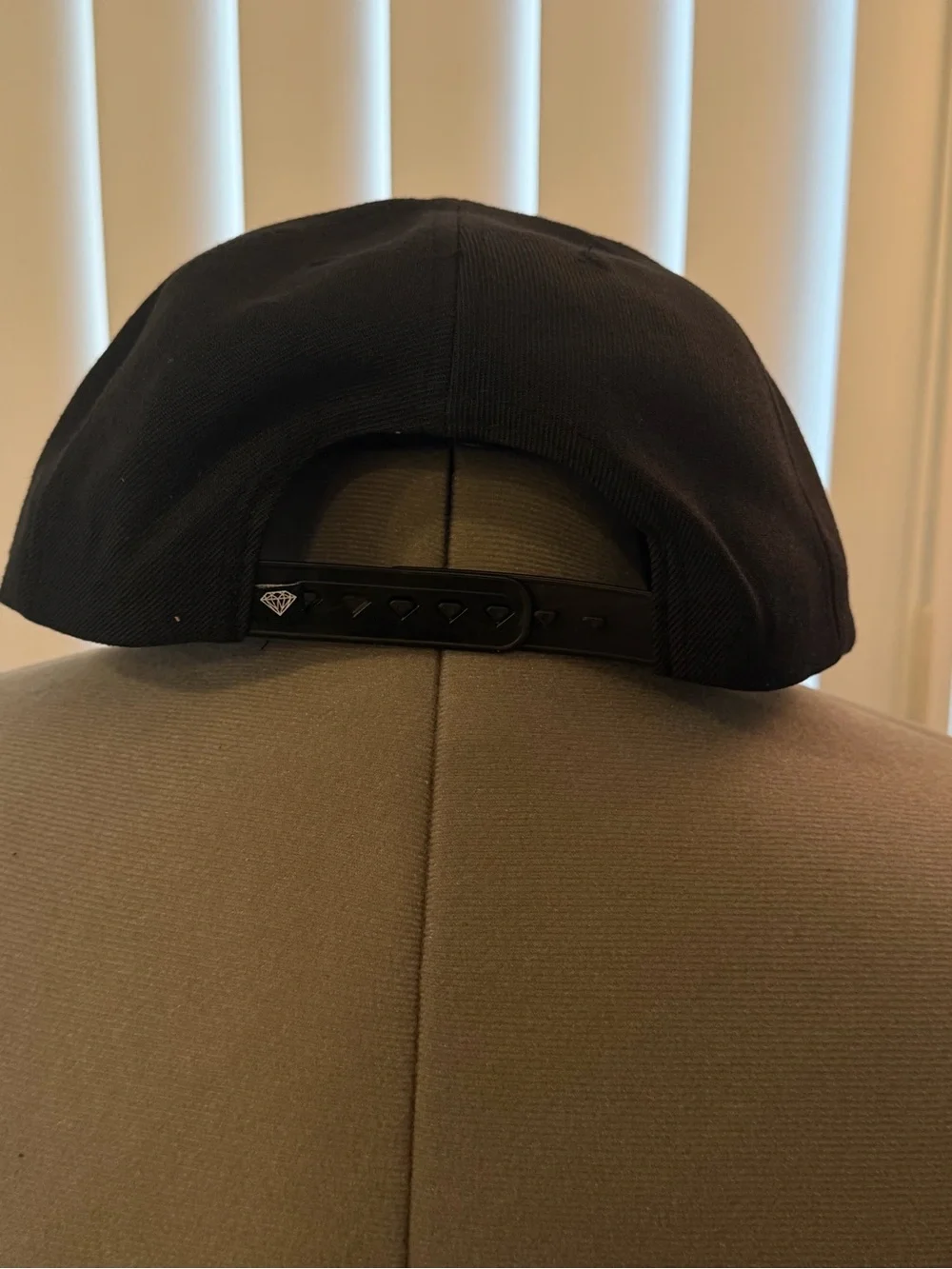 Diamond Supply Co. Black Cap with White Diamond Patch